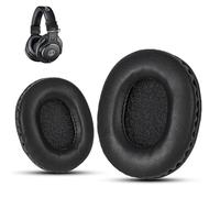 Krone Kalpasmos ATH M50X Cuscinetti di Ricambio, Audio Technic Cuscinetti per Cuffie Fit ATH M50 M50s M50BT M40X M40 M35 M30, Cuscinetti Auricolari in Memory Foam Morbidi e Spessi, Nero Classico