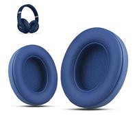 Krone Kalpasmos Auricolari di ricambio per Beats Studio 3 Wireless, compatibili con cuffie Beats Studio 2 e 3 Wireless/Modello B0501/Modello B0500, in pelle proteica e memory foam, blu