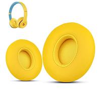 Krone Kalpasmos Beats Solo 3 cuscinetti di ricambio per auricolari Beats Solo 2, in memory foam proteico di alta qualità con kit, super confortevole - giallo club