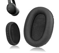 Krone Kalpasmos Cuscinetti auricolari di ricambio compatibili con Sony WH-CH700N, WH-CH710N, cuscinetti auricolari di ricambio in memory foam, in pelle proteica, colore grigio