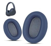 Krone Kalpasmos Cuscinetti auricolari di ricambio compatibili con Sony WH-CH720N, cuscinetti auricolari di ricambio in memory foam, in pelle proteica, blu
