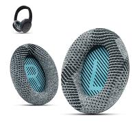 Krone Kalpasmos Cuscinetti di ricambio, compatibili con Bose QuietComfort 35 ii / QC35 / QC25 / QC2 / QC15 / Ae2 / Ae2i / Ae2w / SoundTrue e SoundLink, in tessuto e schiuma memory, colore grigio.