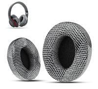 KroneKalpasmos Cuscinetti auricolari di ricambio per Beats Studio 3 - Compatibili con Beats Studio 2 e 3 cablate/wireless (modelli B0501, B0500) | Tessuto e memory foam, motivo grigio