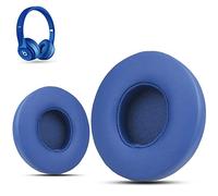 Krone Kalpasmos - Cuscinetti di ricambio per cuffie Beats Solo 2 e 3 Wireless/Wireless/Wireless, cuscinetti auricolari in pelle di alta qualità, in memory foam con kit, super comodo da installare