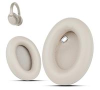 Krone Kalpasmos Cuscinetti di ricambio per cuffie Sony WH-1000XM4, in morbida pelle proteica, compatibili con cuffie Sony XM4, in memory foam, isolamento acustico, colore nero