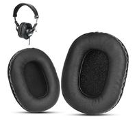 Krone Kalpasmos Sony MDR-7506 - Cuscinetti auricolari di ricambio, morbidi cuscinetti compatibili con Sony MDR7506 e Sony MDR-v6, MDR-V7, Memory Foam, pelle proteica morbida velluto scrim, nero