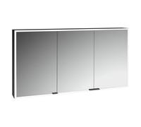 Kronenbach Cube 2.0 armadietto 130x17x70 cm con specchio nero KB100234MB