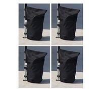 Kronenburg Set di 4 gazebo, di colore nero, con sabbia, schegge, ghiaia ecc. Volume di riempimento per pezzo ca. 13 kg - ulteriore sicurezza per tenda da giardino