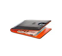 Kronenschein® Portafoglio da uomo con fermasoldi, piccolo portafoglio sottile con protezione RFID, porta carte di credito