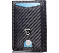 Kronenschein® Portafoglio da uomo con fermasoldi, piccolo portafoglio sottile con protezione RFID, porta carte di credito