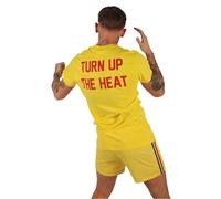 Kronk Iconica maglietta da boxe Detroit X Turn Up The Heat, classica maglietta da uomo con grafica regular fit, in cotone di alta qualità, abbigliamento casual per palestra, allenamento di boxe o