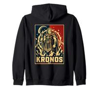 Kronos Titano Greco Dio del Tempo Mitologia Potere Felpa con Cappuccio