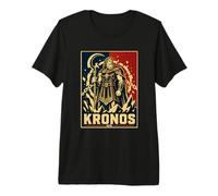 Kronos Titano Greco Dio del Tempo Mitologia Potere Maglietta Premium