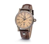 Kronsegler H4 Longitude Timekeeper - Orologio automatico da uomo, 42,5 mm, con vetro zaffiro, cinturino in pelle, fibbia deployante