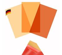 KROPP Pellicole colorate autoadesive per lampade a LED, 3 tonalità di bianco caldo, filtro per la correzione del colore, luce diurna alla incandescenza, filtri per faretti LED, 3 pz. (20 x 12 cm)