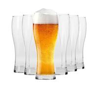 Krosno Alti Bicchieri Birra Weizen Vetro 0,5 Litri | Set di 6 | 500 ML | Collezione Chill | Perfetto per casa e Feste | Adatto alla Lavastoviglie