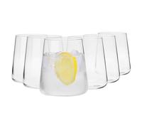 Krosno Bicchieri Acqua Gin Tumbler Vetro | Set di 6 | 430 ML | Collezione Avant-Garde | Ideale per la Casa, Ristorante e Ricevimenti | Adatto alla Lavastoviglie