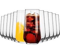 Krosno Bicchieri Acqua Succo Highball Vetro | Set di 12 | 480 ML | Collezione Splendor | Ideale per la Casa, Ristorante e Ricevimenti | Adatto alla Lavastoviglie