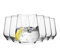Krosno Bicchieri Acqua Succo Tumbler Vetro | Set di 6 | 400 ML | Collezione Splendor | Ideale per la Casa, Ristorante Feste e Ricevimenti | Adatto alla Lavastoviglie.