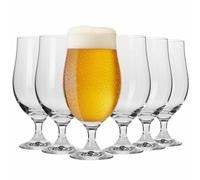 Krosno Bicchieri Calice da Birra Chiara Pilsner | Set 6 | 500 ml | Lavastoviglie