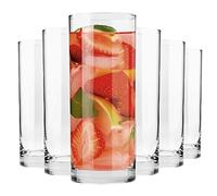 Krosno Bicchieri da acqua, succhi e bevande alcoliche Long Drink Basic | Da bevande e acqua | Set di 6 | 300ML | Forma classica | Vetro senza piombo | Ideale per Casa, Ristoranti e Feste