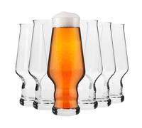 Krosno Bicchieri da Birra Set di 6, 400 ml, Collezione Splendour | Boccali per birra bianca, artigianale, di frumento, IPA, APA, Cristallo senza piombo, Lavabile in lavastoviglie, Idea regalo
