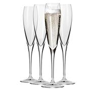 Krosno - Bicchieri da Champagne Perla 4 x 170 ml | Flutes da Champagne | Bicchieri da Prosecco | Regalo di Nozze | Lavabile in lavastoviglie | Vetro Cristallino | Resistente ai Graffi | Idea Regalo