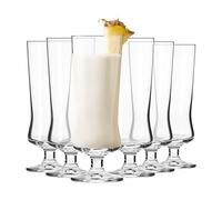 Krosno Bicchieri da cocktail e long drink, set da 6, 300 ml, Collezione Avant-garde - Pina Colada, milkshake, birra, coppa gelato, cocktail - Lavabili in lavastoviglie | Cristallo senza piombo