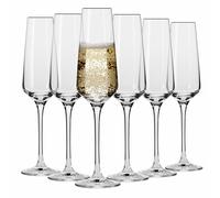 Krosno Bicchieri da Flute Champagne Spumante | Set 6 | 200 ml | Lavastoviglie