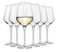 Krosno - Bicchieri da Vino Bianco 450 ml - Set da 6 Pezzi - Collezione Avant-Garde - Cristallo Senza Piombo - Design Elegante, Forma Slanciata