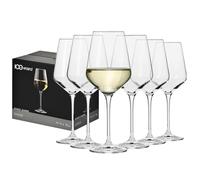 Krosno Grandi Bicchieri Calice Vino Bianco | Set di 6 | 390 ML | Collezione Avant-Garde | Ideale per la Casa, Ristorante Feste e Ricevimenti | Adatto alla Lavastoviglie