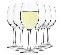 Krosno Bicchieri da vino bianco | Set 6 x 270 ml | Collezione Elite | Cristallo senza piombo | Design semplice | Forma classica | Ideale per ricevimenti e feste | Lavabile in lavastoviglie
