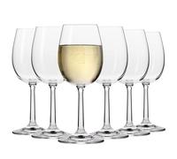 KROSNO Bicchieri da vino bianco, set da 6 x 280 ml, collezione Pure, senza piombo, design classico, bordo liscio e sottile, lavabile in lavastoviglie, ideale per feste e feste
