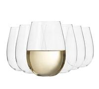 Krosno Bicchieri da Vino Bianco Set di 6, 550 ml, Senza Stelo, Harmony