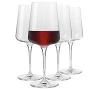 Krosno Bicchieri da vino rosso, design elegante, set di 4 bicchieri, 500 ml, artigianato tradizionale, ideali per casa, ristorante e feste, lavabile in lavastoviglie
