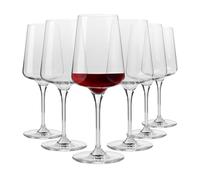 KROSNO Bicchieri da vino rosso | Design elegante | Set di 6 calici | 500 ML | Artigianato tradizionale | Perfetti per la Casa, il Ristorante e le Feste | Lavabili in lavastoviglie