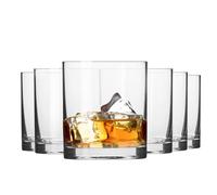 KROSNO Bicchieri da whisky, bevande e acqua, set da 6 x 250 ml, collezione Balance, senza piombo, dal design semplice e classico, per feste e feste, lavabile in lavastoviglie