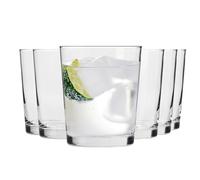 Krosno - Bicchieri per Acqua, Succhi e Cocktail 300 ml - Set da 6 Pezzi - Collezione Pure - Cristallo Senza Piombo - Design Classico e Universale