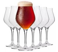 Krosno Bicchieri per Birra Artigianale Tulipano | Set 6 | 420 ml | Lavastoviglie