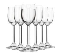 Krosno Bicchieri per liquori e tinture | Set da 6 | 70 ml | Collezione GEMA | Per casa, ristorante e feste | Lavabili in lavastoviglie | Cristallo senza piombo