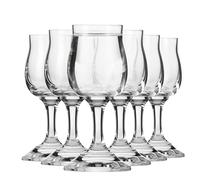 Krosno Bicchierini da vodka | Set da 6 | 25 ml | Collezione GEMA | Per liquori, tinture, brandy | Per casa, bar, feste e cucina | Lavabili in lavastoviglie | Cristallo senza piombo
