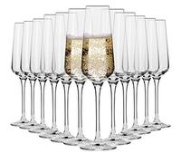 Krosno Calici da spumante e champagne | Set di 12 | 180 ML | Collezione Avant-Garde | Cristallo senza piombo | Bicchieri da prosecco | Per casa, ristoranti & feste | Lavabili in lavastoviglie