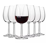 Krosno Bicchieri Calice da Vino Rosso Vetro | Set 6 | 390 ml | Lavastoviglie