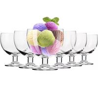 Krosno Coppette gelato set da 6 | 350 ml | Ciotole dessert | Ideali per casa, ristoranti e feste | Lavabili in lavastoviglie | Cristallo senza piombo