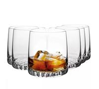 Krosno Fjord Bicchieri da whisky brandy rum | Set 6 | 370 ml | Lavastoviglie