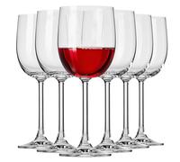 Krosno GEMA Bicchieri da vino bianco e rosso | Set di 6 bicchieri | 340 ML | per casa, ristorante e feste | lavabile in lavastoviglie