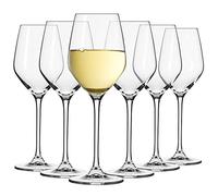 Krosno Piccoli Bicchieri Calice Vino Bianco | Set di 6 | 200 ML | Collezione Splendor | Ideale per la Casa, Ristorante Feste e Ricevimenti | Adatto alla Lavastoviglie