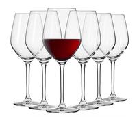 Krosno Piccoli Bicchieri Calice Vino Rosso | Set di 6 | 300 ML | Collezione Splendor | Ideale per la Casa, Ristorante Feste e Ricevimenti | Adatto alla Lavastoviglie