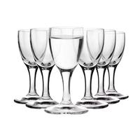 KROSNO Set di 6 bicchieri da liquore da 25 ml, collezione Prima Lumi, in vetro Crystalline, per casa, ristorante e feste, vetro senza piombo, antigraffio, lavabile in lavastoviglie