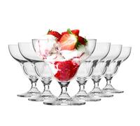 Krosno Set di 6 coppe da gelato 340 ml | Ciotola da dessert | Collezione Avant-Garde | Ideale per casa, ristoranti e feste | Lavabile in lavastoviglie